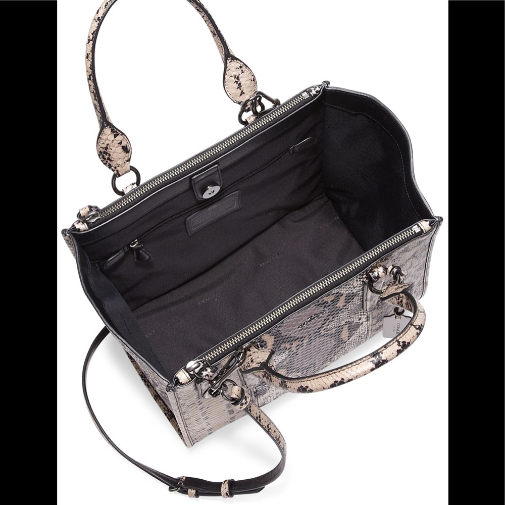 COACH Carryall Exotic Embossed Leather - NWT RARE! - Picture 3 of 8